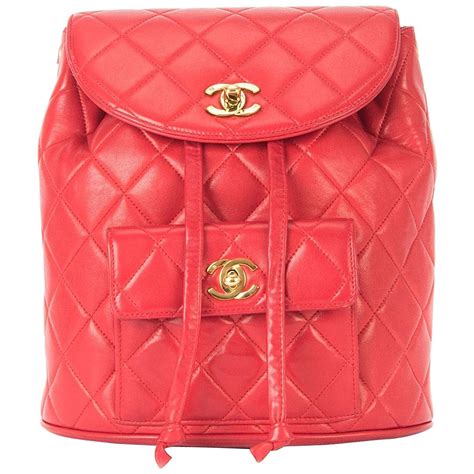 chanel red backpack|chanel backpack for men.